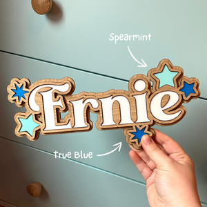 Personalised Star Bedroom Door Sign